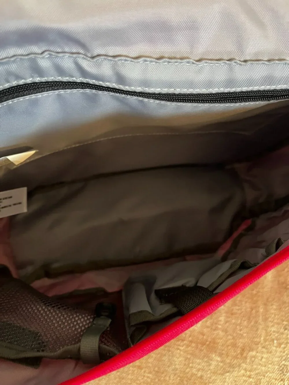 Patagonia Unisex Pink/Black MinMass Light Weight Travel Messenger/School Bag